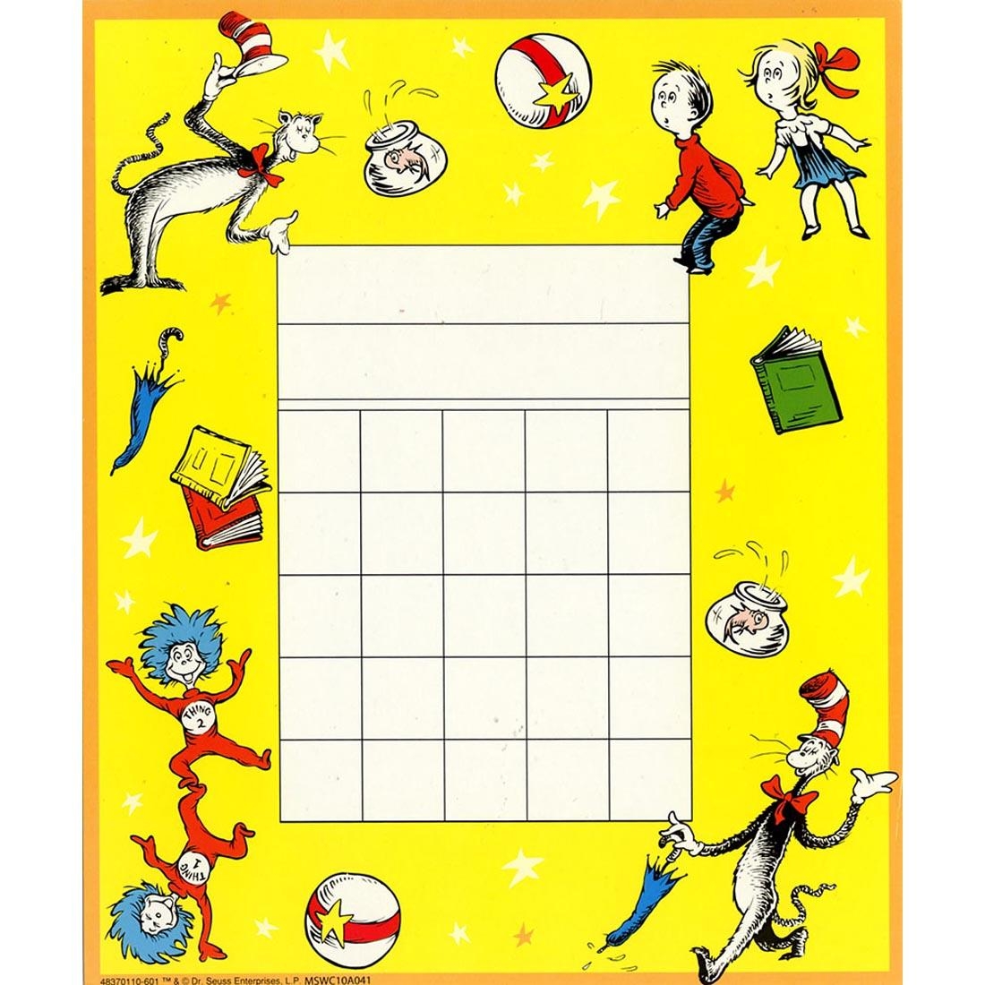 Dr Seuss Cat In The Hat Mini Reward Charts 36 Count Package With Over 700 Stickers Dr Seuss Cat In The Hat Mini Reward Charts 36 Count Package With Over 700 Stickers