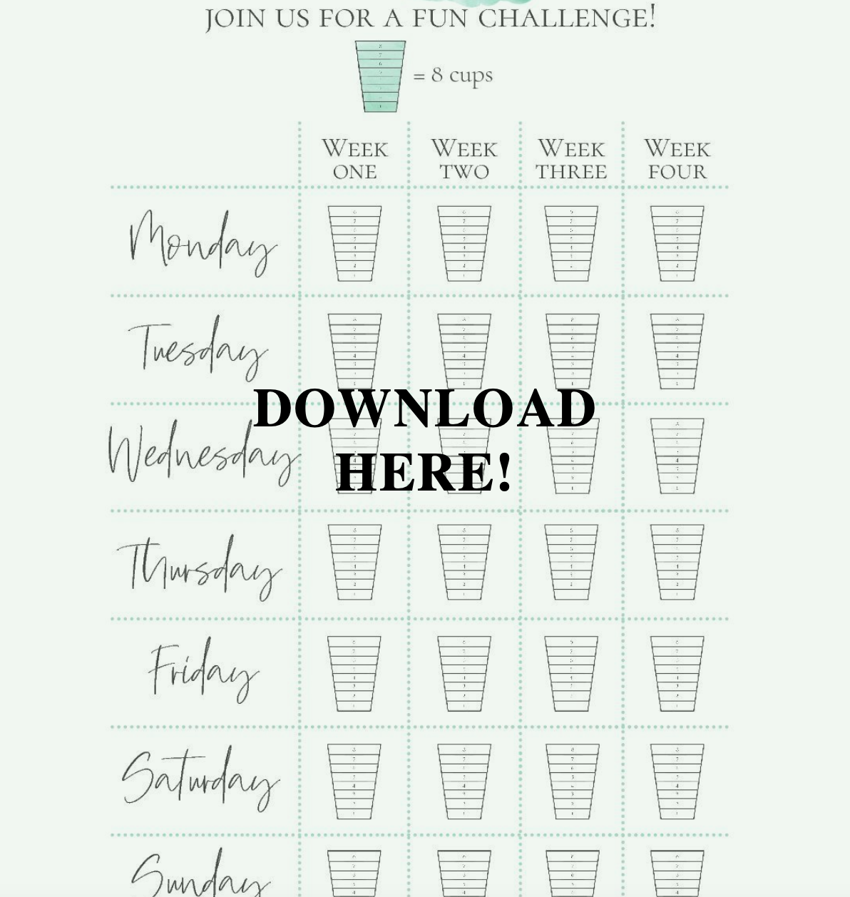 Drinking Water Challenge Healthy By Heather Brown Drinking Water Challenge Healthy By Heather Brown