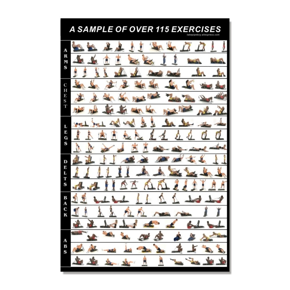 Dumbbell Workout Chart Printable Pdf Dumbbell Workout Poster Complete Exercise Guide For Home Gyms Unframed Free Printable Dumbbell Workout Chart