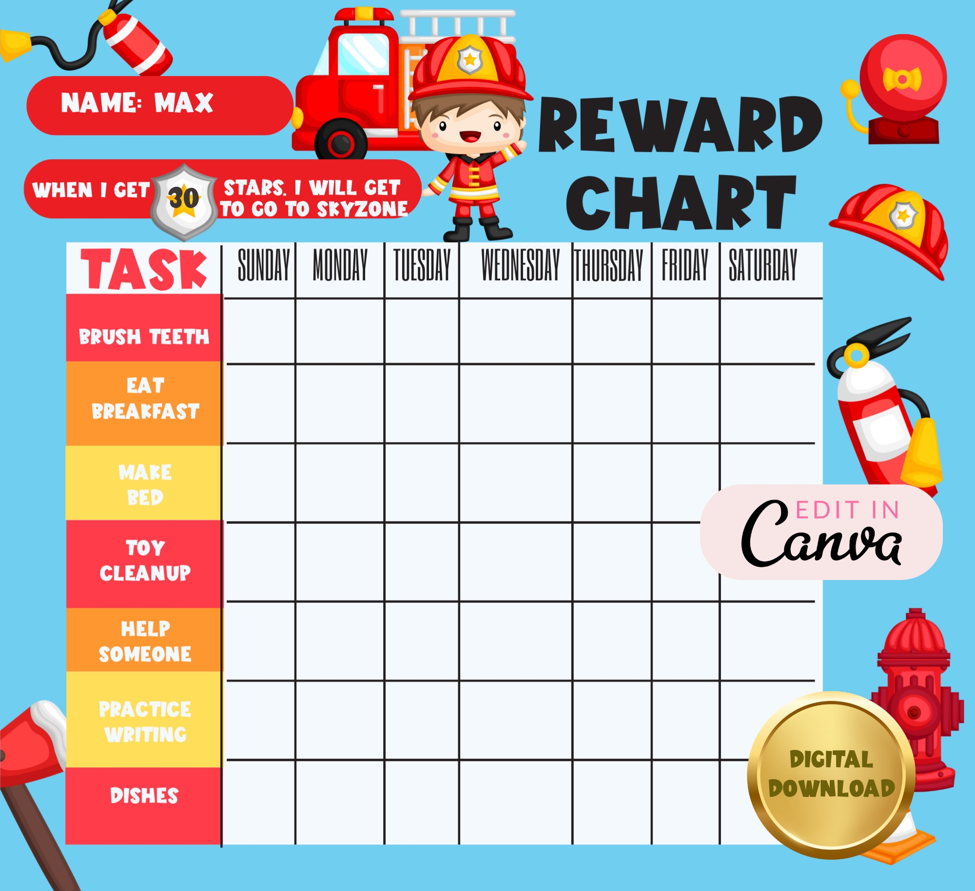 Editable Fireman Reward Chart Firemen Sticker Chart Pink Purple Rainbow Behavior Chart Chore Chart Printable Digital Etsy Editable Fireman Reward Chart Firemen Sticker Chart Pink Purple Rainbow Behavior Chart Chore Chart Printable Digital Etsy