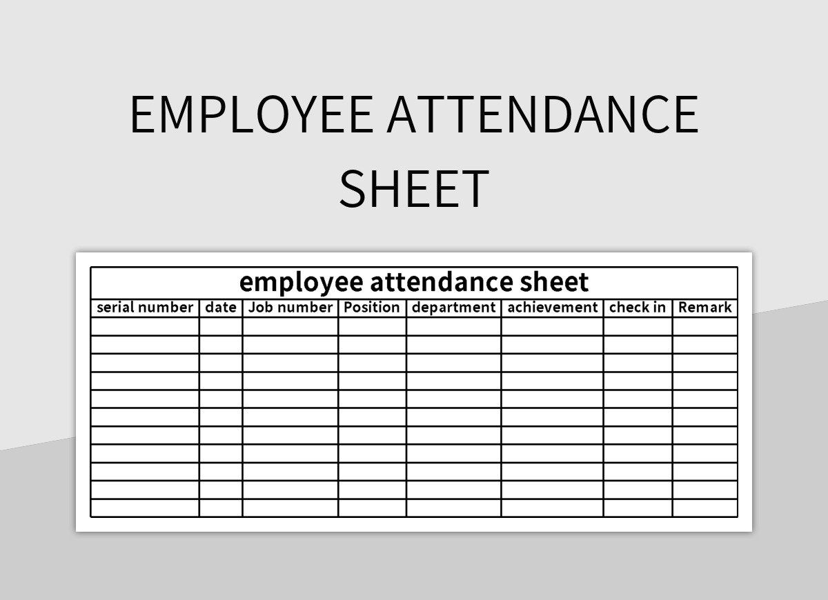 Employee Attendance Sheet Excel Template And Google Sheets File For Free Download Slidesdocs