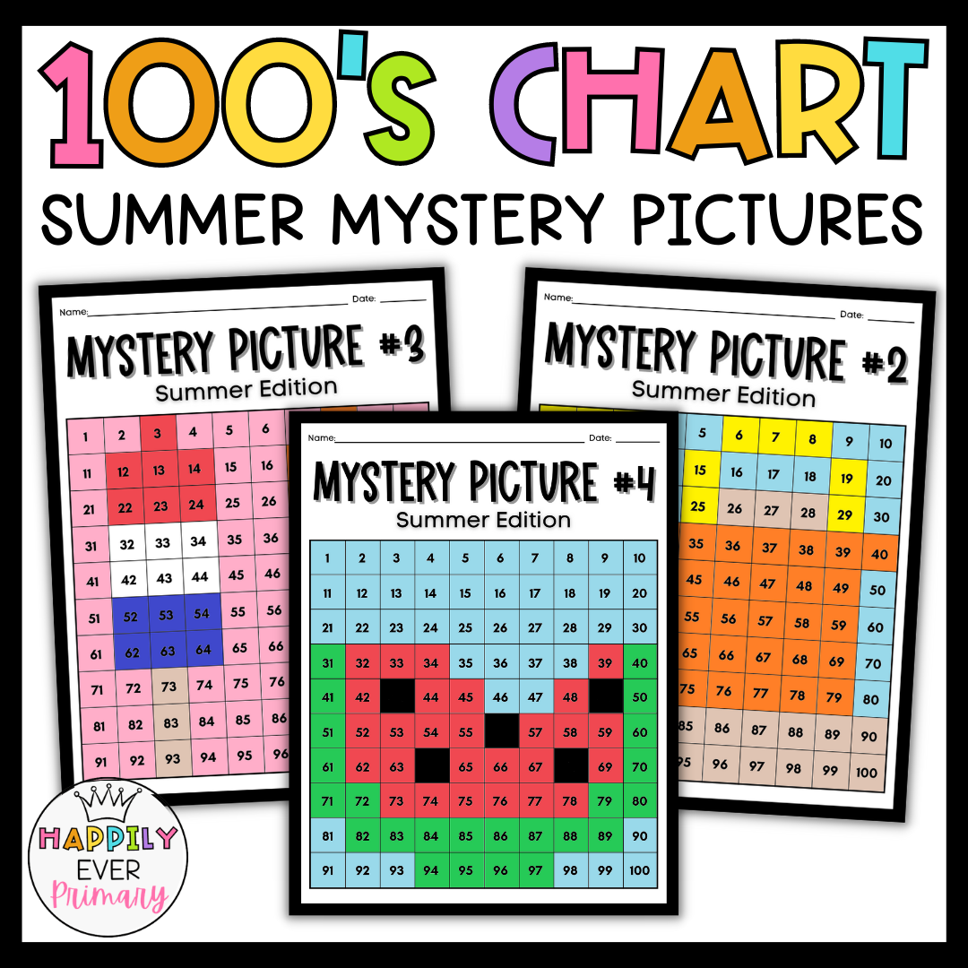 End Of The Year Summer 100 Chart Mystery Pictures Classful
