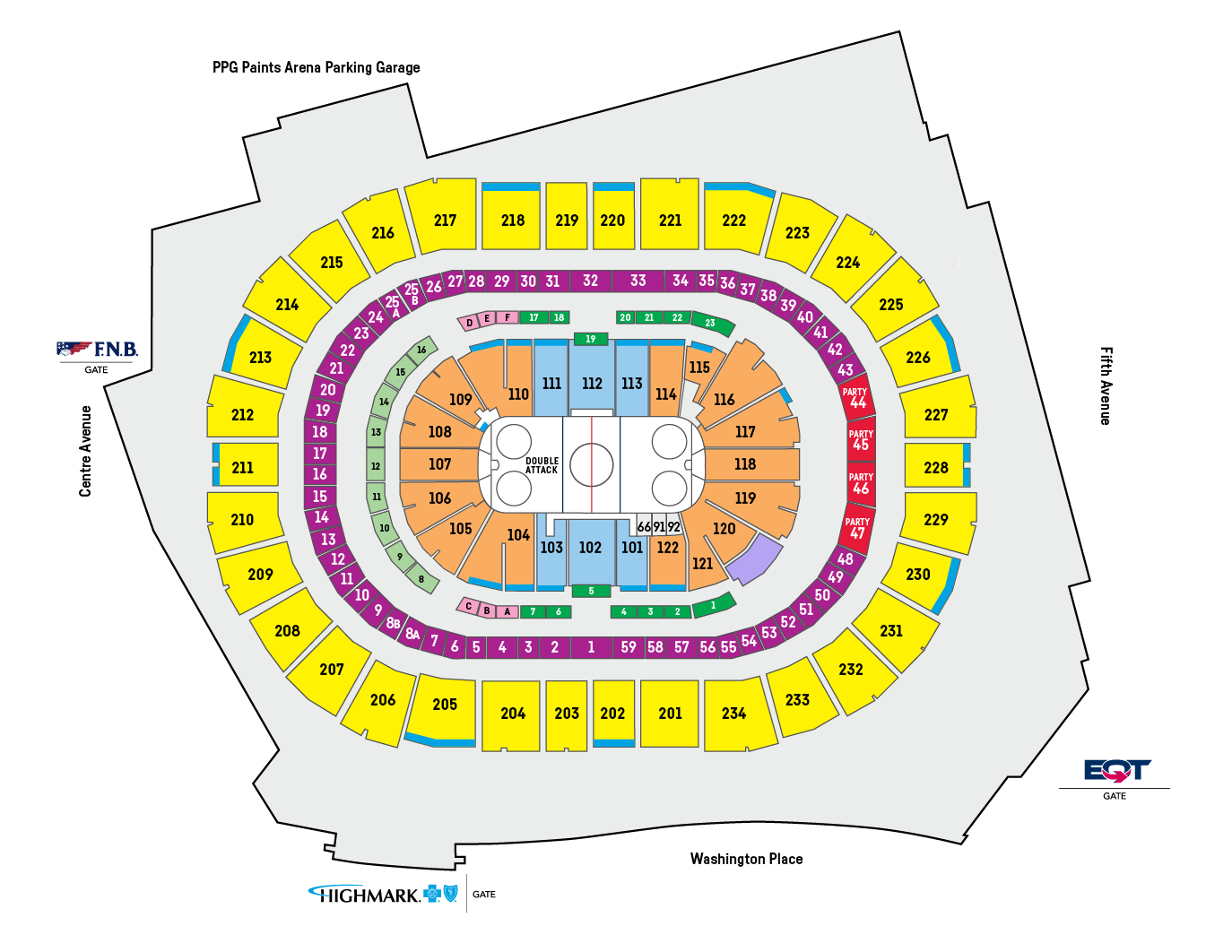 Entrance Gates PPG Paints Arena