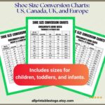 European Shoe Shoe Chart 39 To Us Women s Shoe Size Conversion Chart Printable US Canada UK 