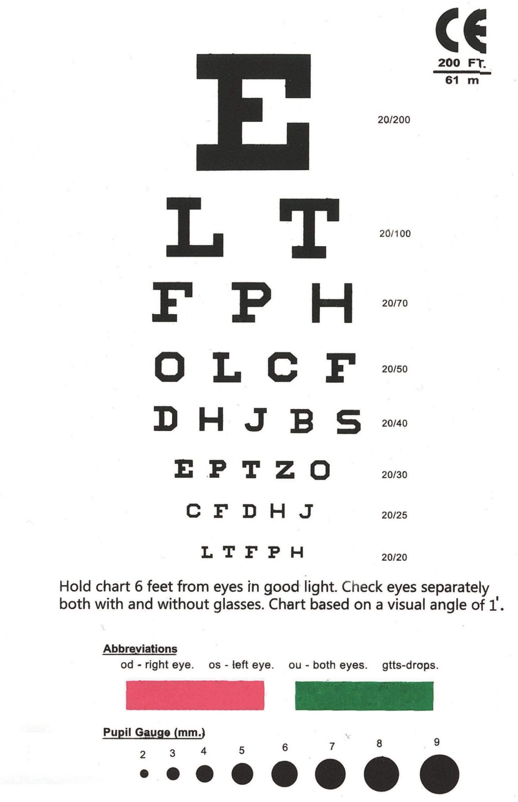 Eye Test Chart Maccoy Pocket Eye Chart Rosenbaum Snellen Dual Side With Pupil Gauge Color Test Snellen Eye Chart Eye Test Chart Maccoy Pocket Eye Chart Rosenbaum Snellen Dual Side With Pupil Gauge Color Test Snellen Eye Chart
