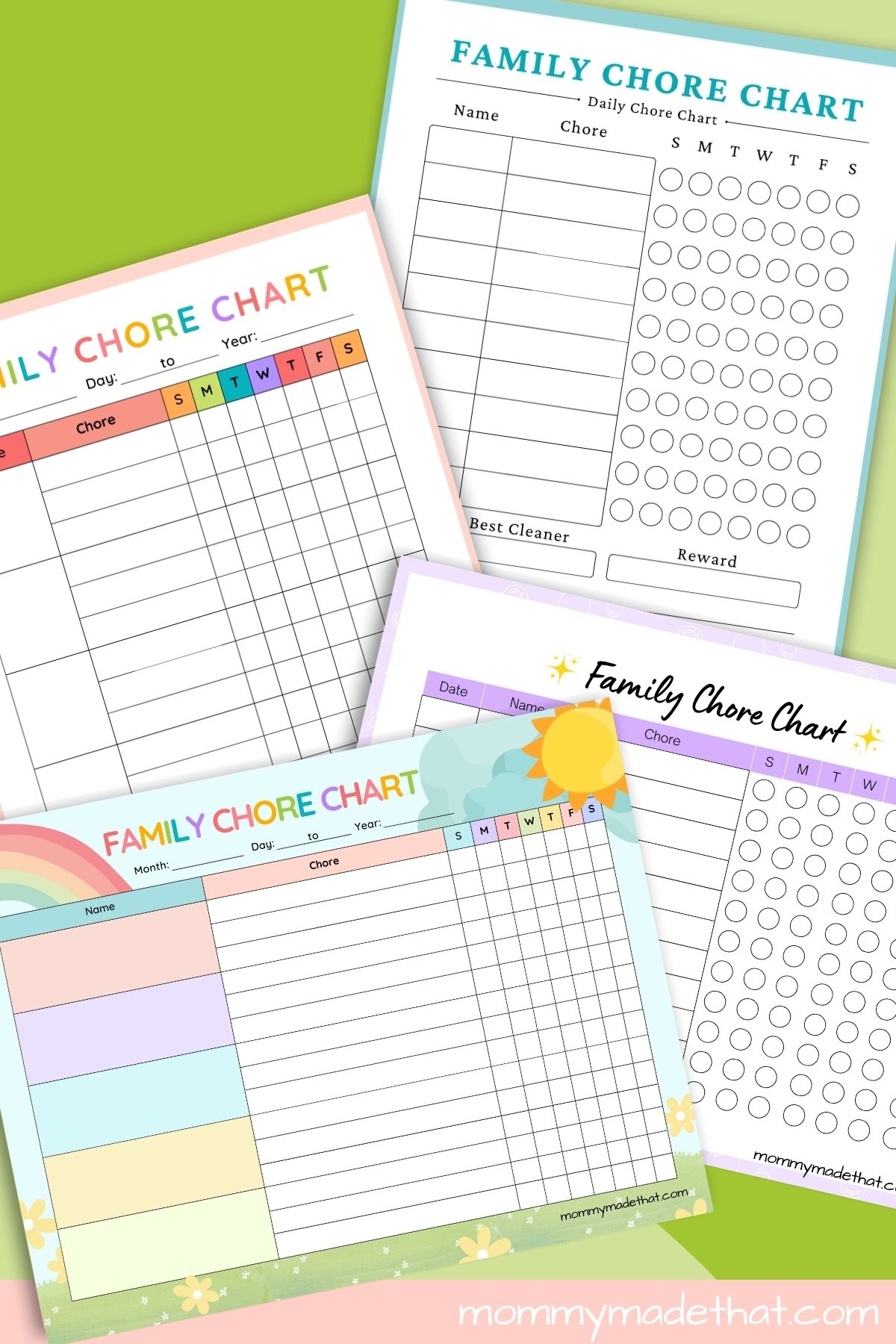 Printable Chore Chart For Family Printable Chore Chart For Family