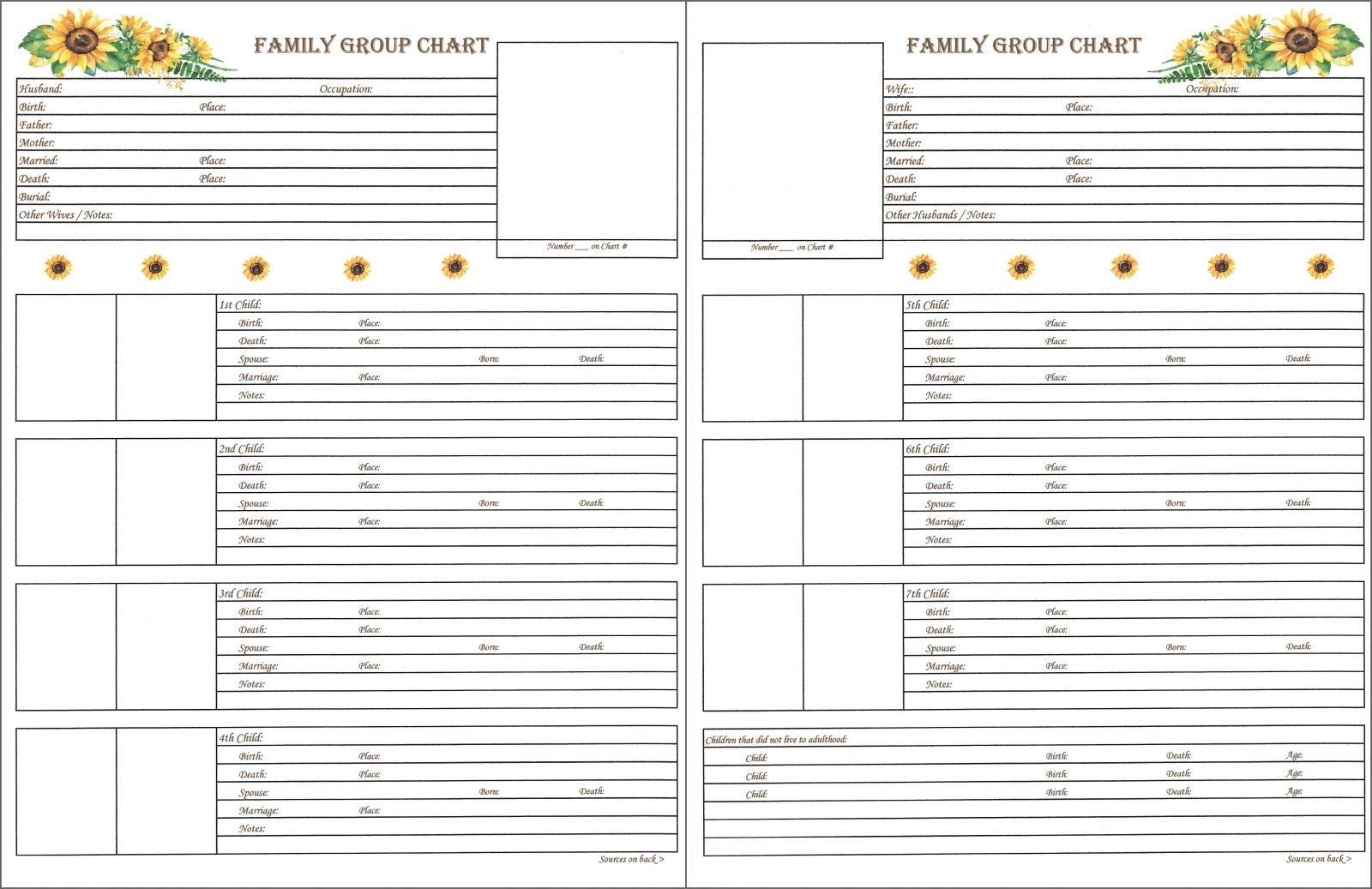 Family Downloadable Family Group 4 Scrapbook Your Family Tree