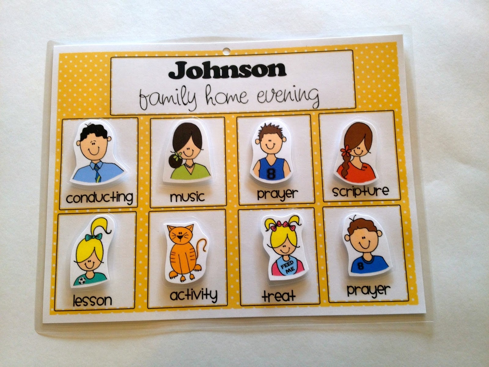 Family Home Evening Chart Printable