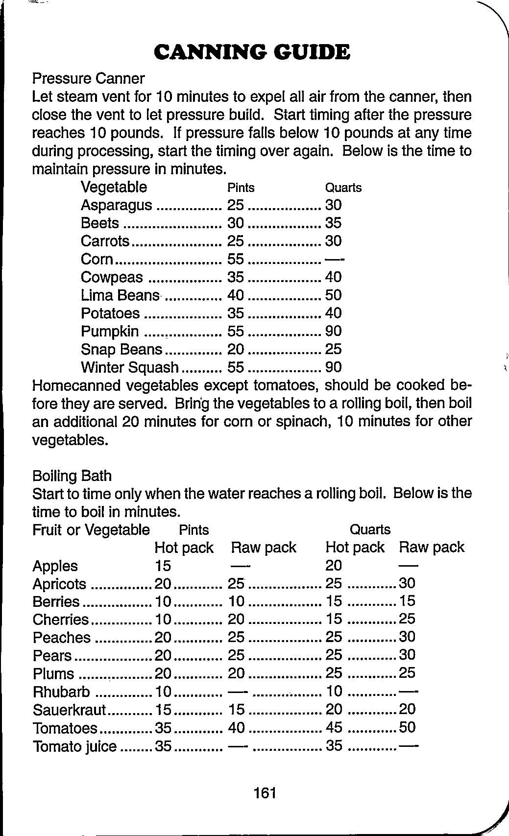 Food Canning Guide For Pressure Canner Digital Printable Etsy