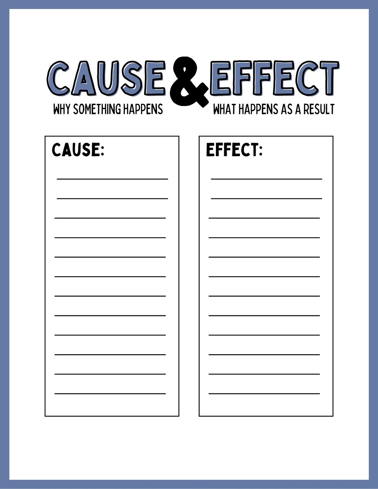 Free And Customizable Cause And Effect Templates Canva