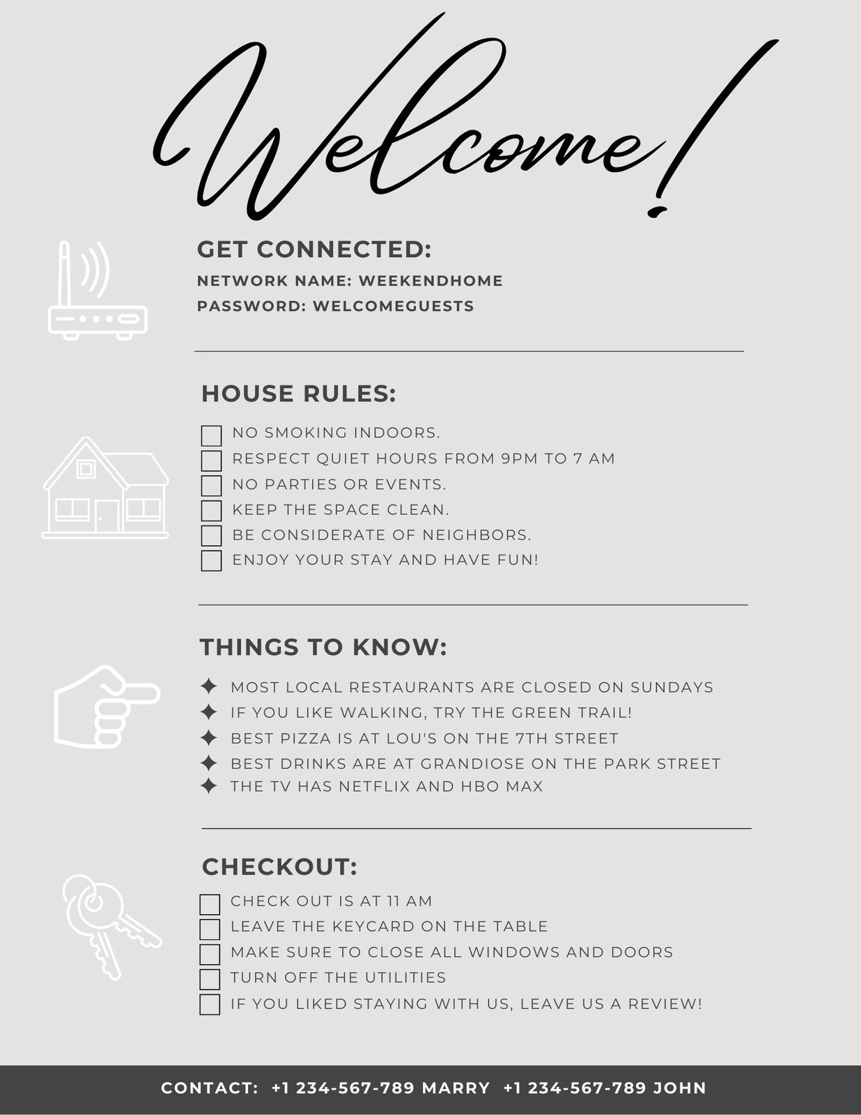 Printable House Rules Chart Printable House Rules Chart