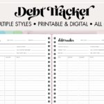 Free Debt Tracker Printable Template World Of Printables