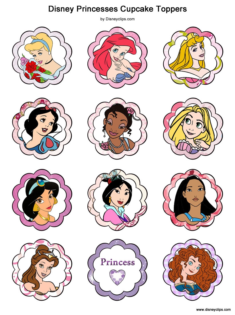 Printable Disney Princess Sticker Chart