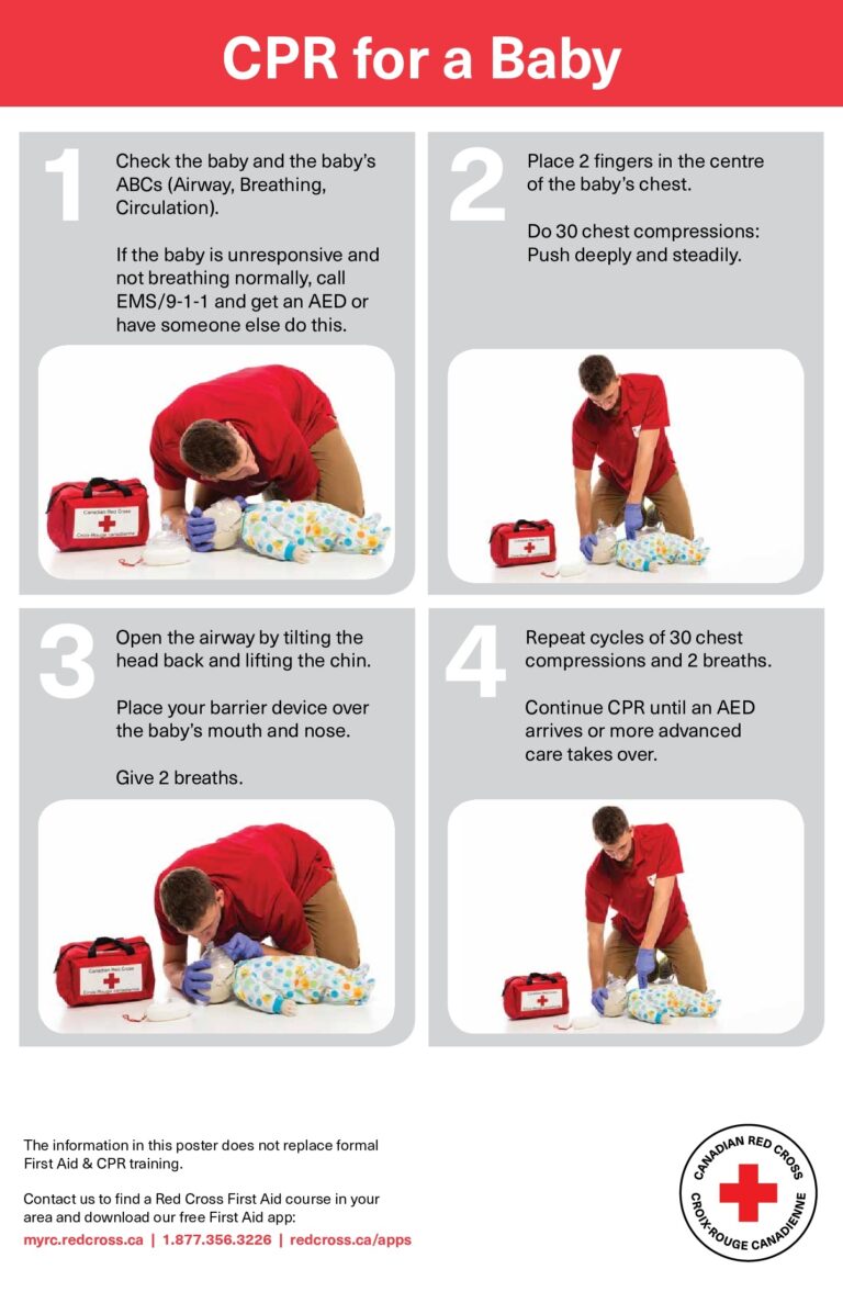 Free First Aid Red Cross Infant CPR Labor Law Poster 2026