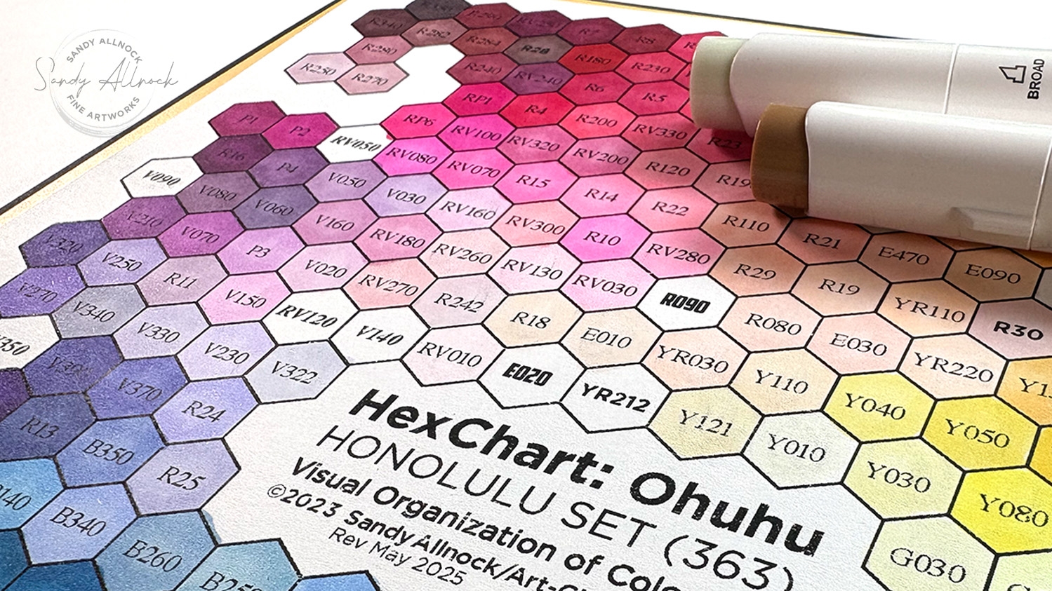 Free Ohuhu Hex Chart Printable
