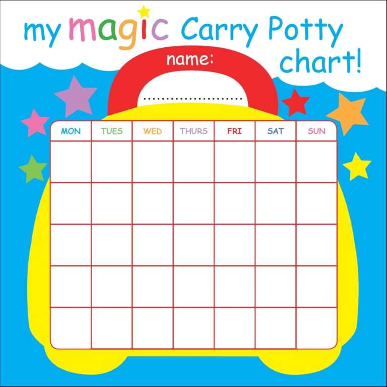 Free Print out Reward Chart For Your Potty Training Toddler MadeForMums