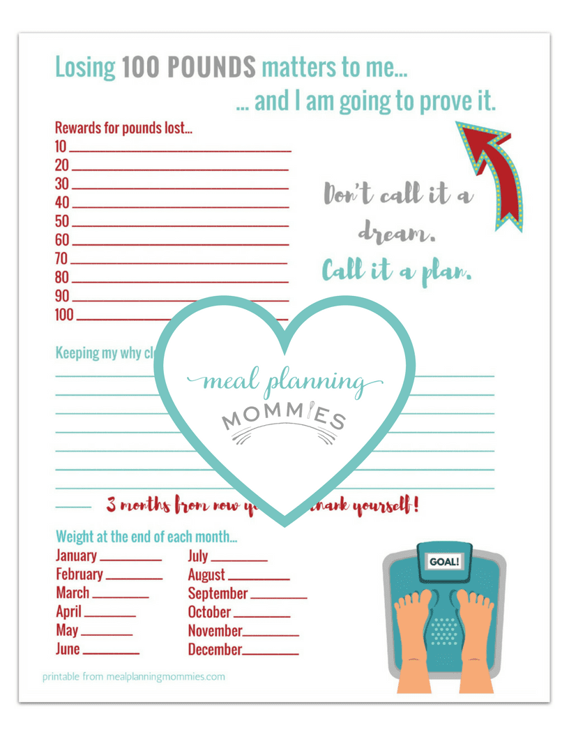 Weight Loss Goal Chart 90 Lbs