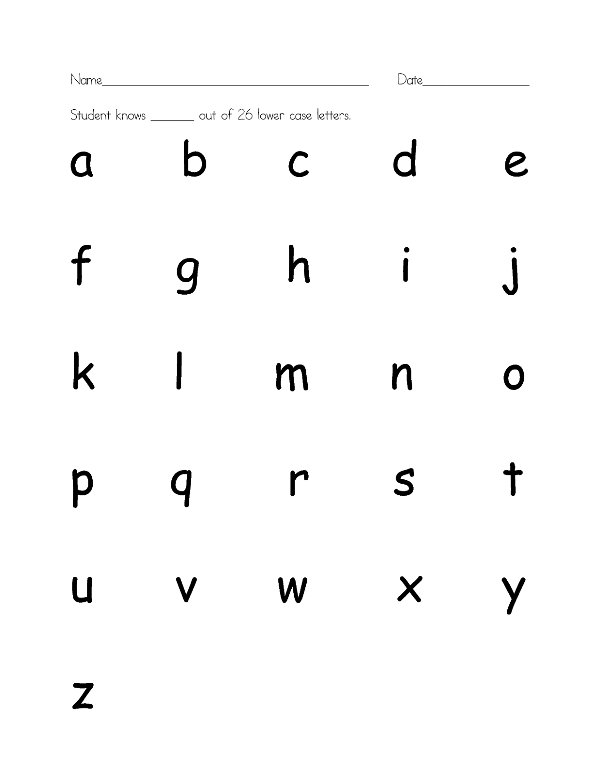 Free Printable Alphabet Letters Lower Case Printable Party Favors
