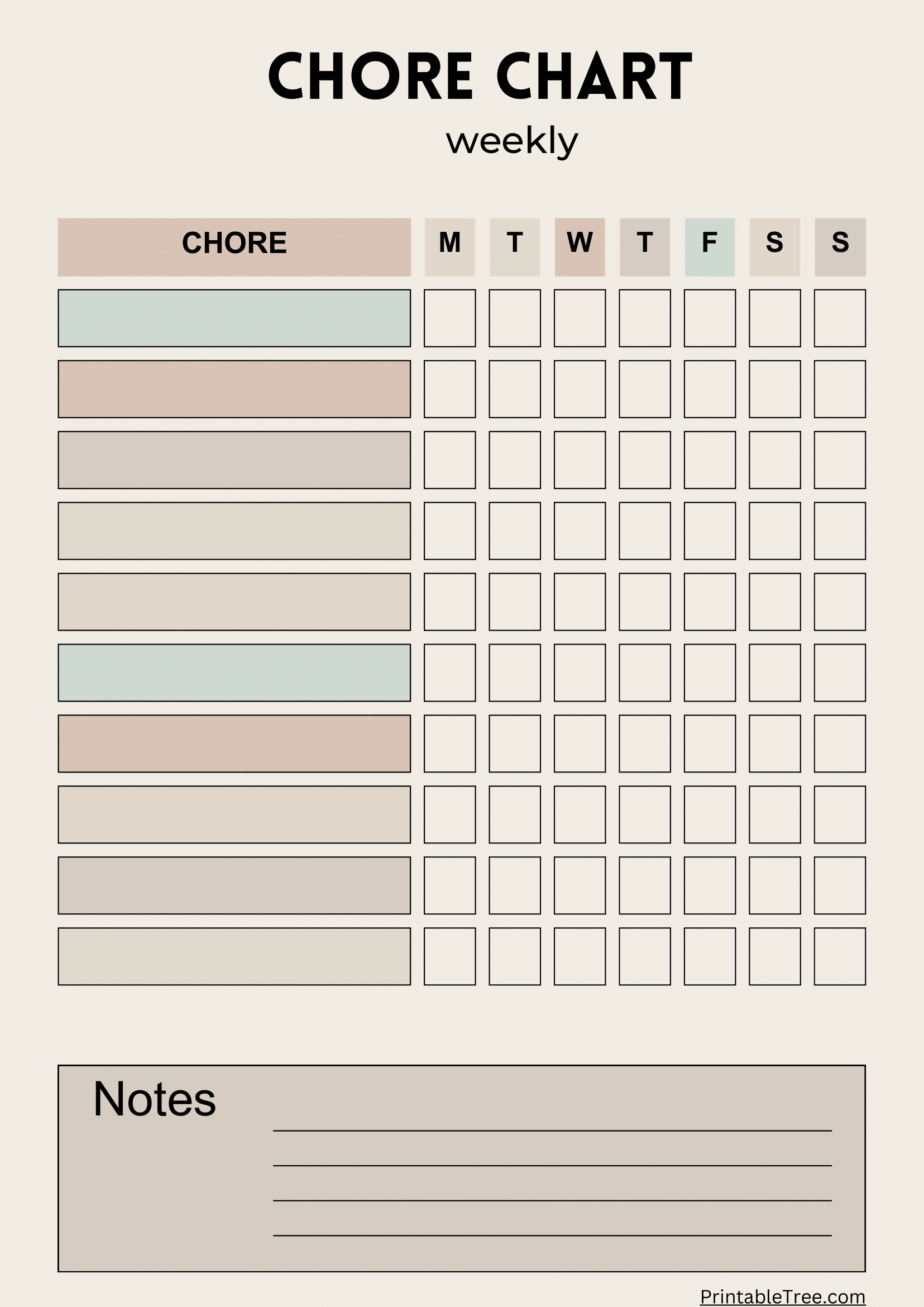 Chopre Chart Printable