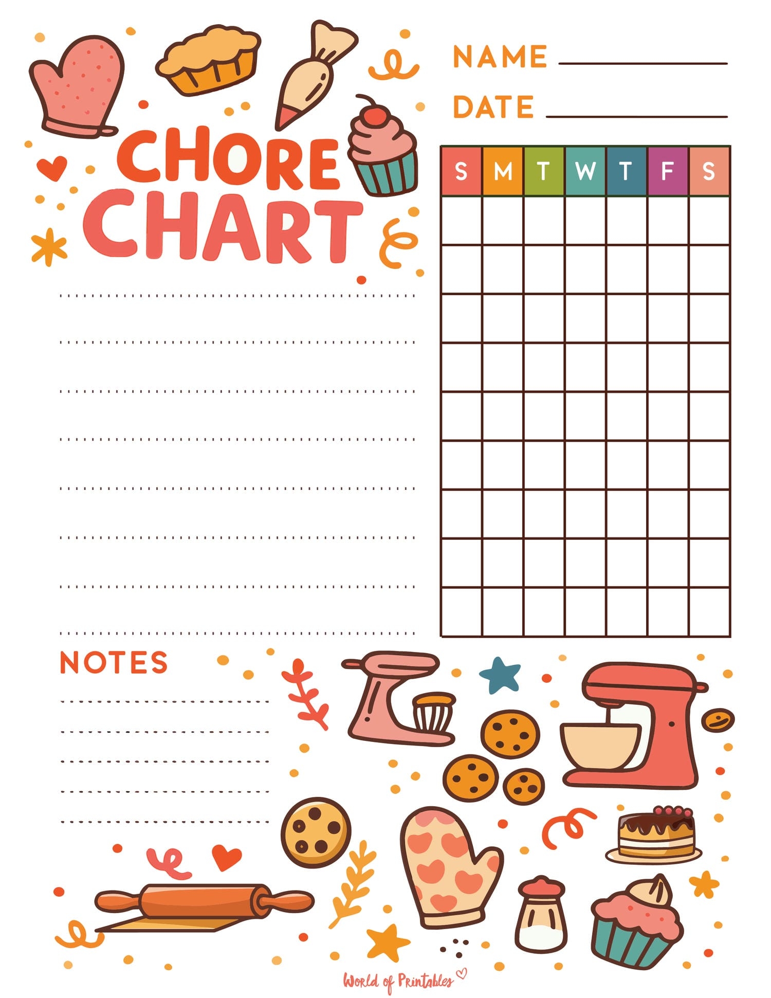 Free Printable Chore Charts For Kids Over 30 Fun Designs World Of Printables Free Printable Chore Charts For Kids Over 30 Fun Designs World Of Printables