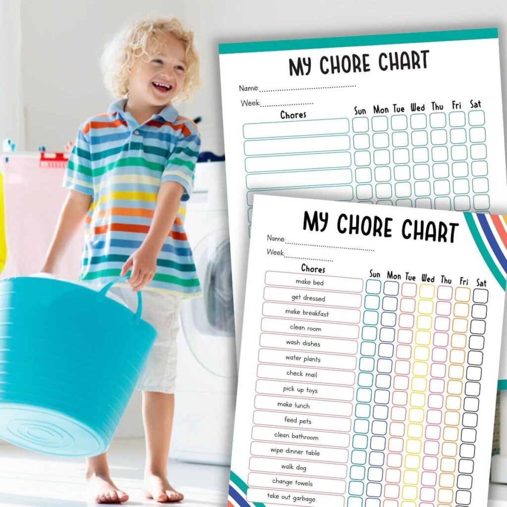 Printable Chore Charts For Only Child Printable Chore Charts For Only Child