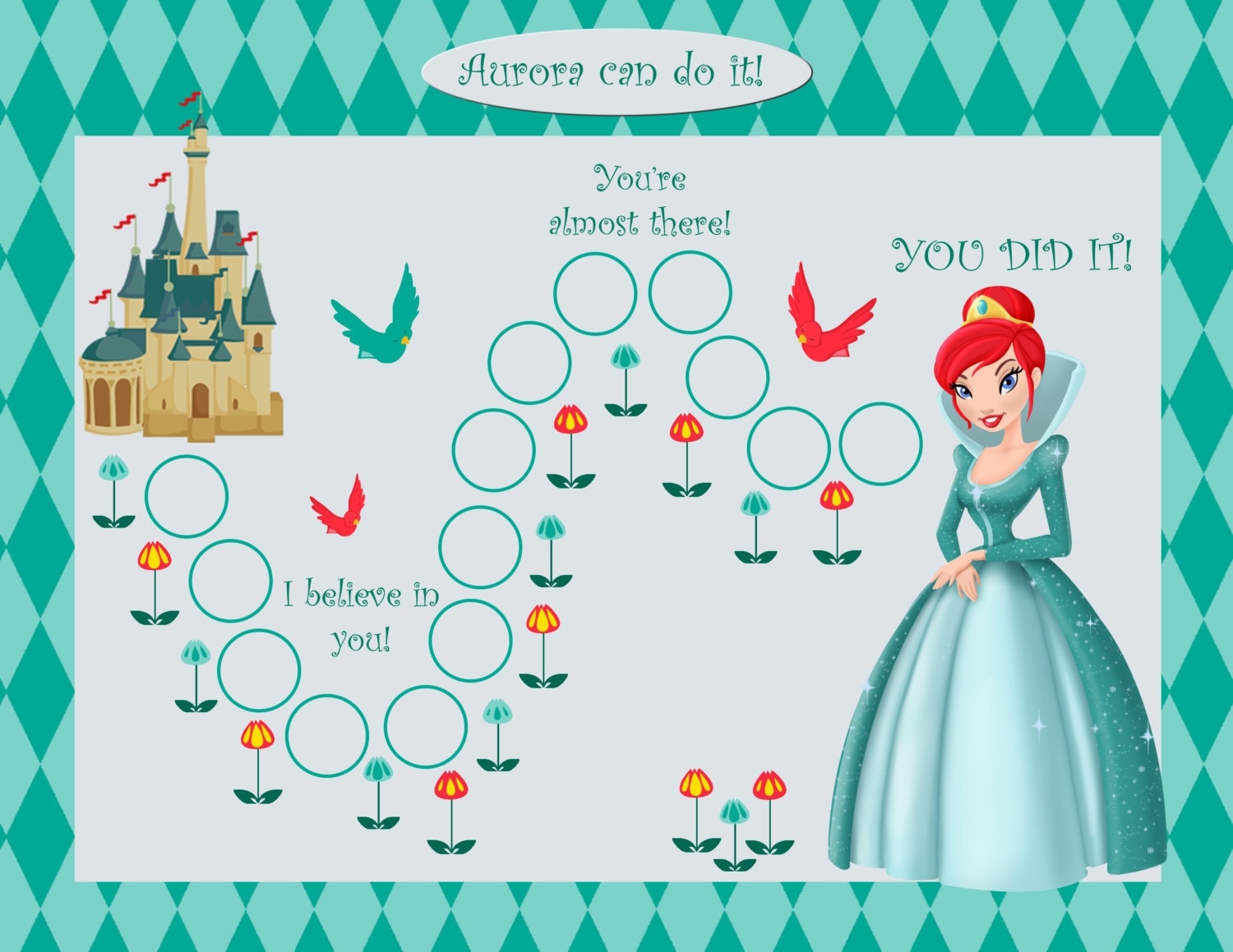 Free Princess Reward Chart Printable