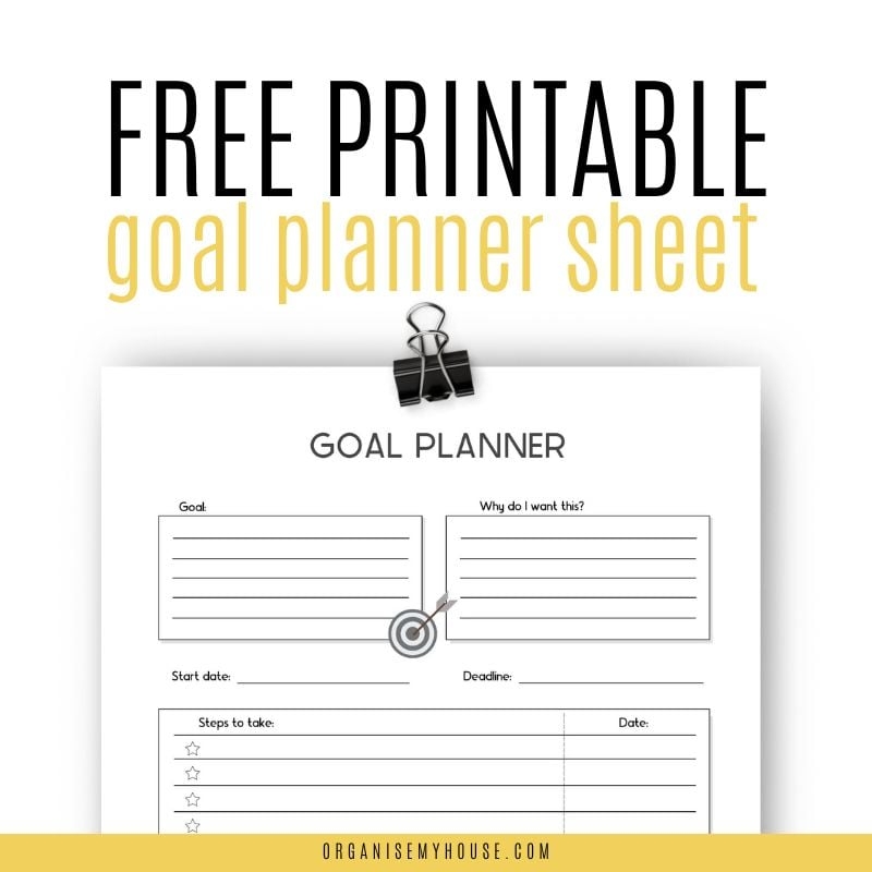 Free Printable Goal Chart Easily Track Every Step Free Printable Goal Chart Easily Track Every Step