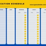 Free Printable Medication Schedule Templates 2 3 4 Times A Day Chart
