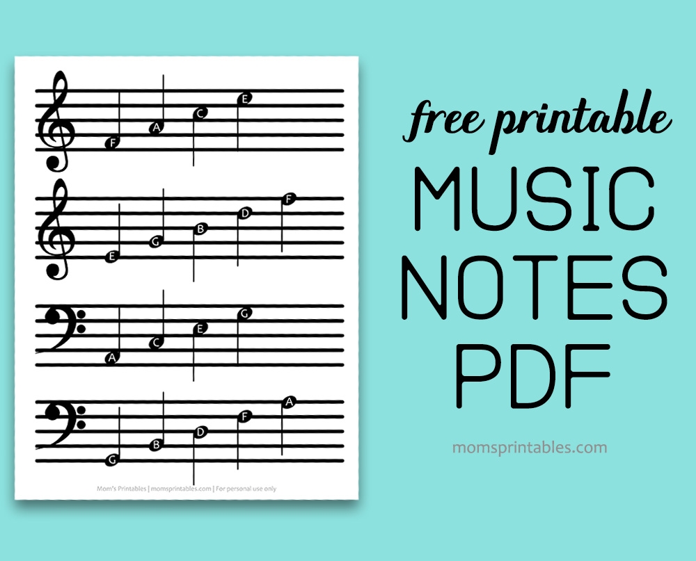 Free Printable Piano Note Chart Free Printable Piano Note Chart