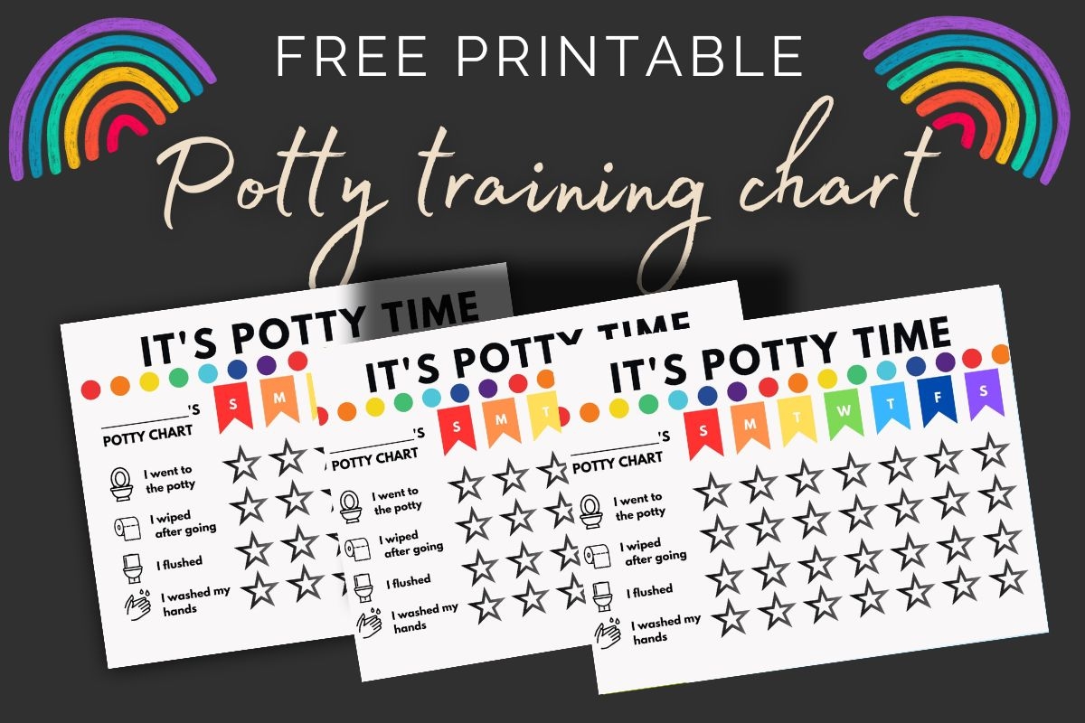 Free Printable Potty Training Chart For Toddlers Free Printable Potty Training Chart For Toddlers