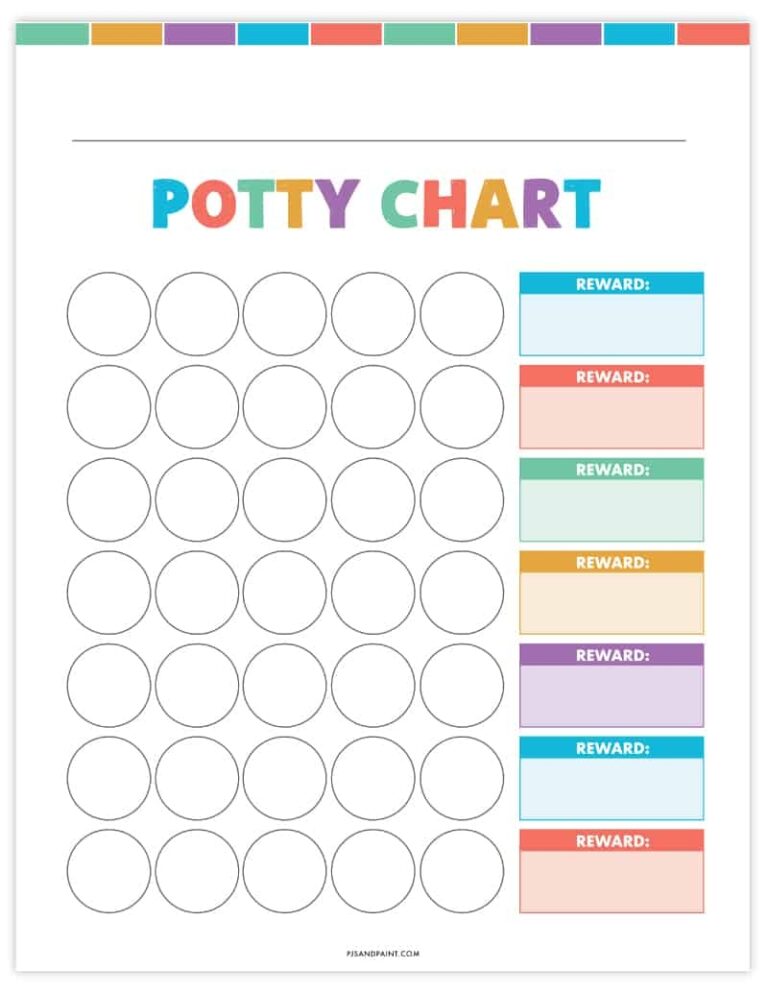 Free Printable Potty Training Chart Free Instant Download