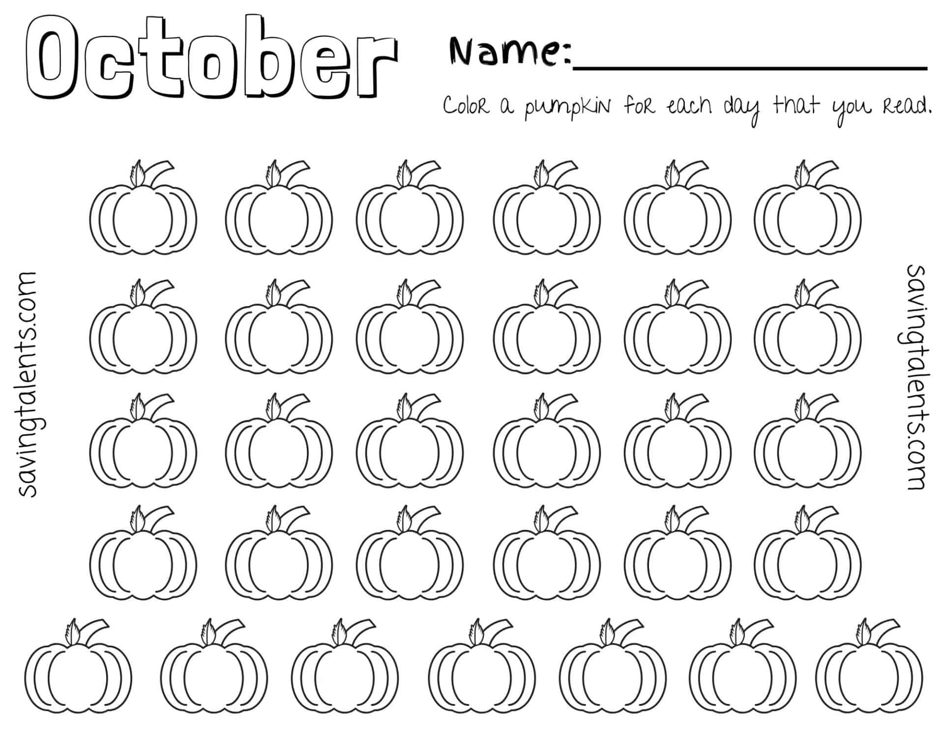 Free Printable Reading Charts For Kids Month By Month Saving Talents
