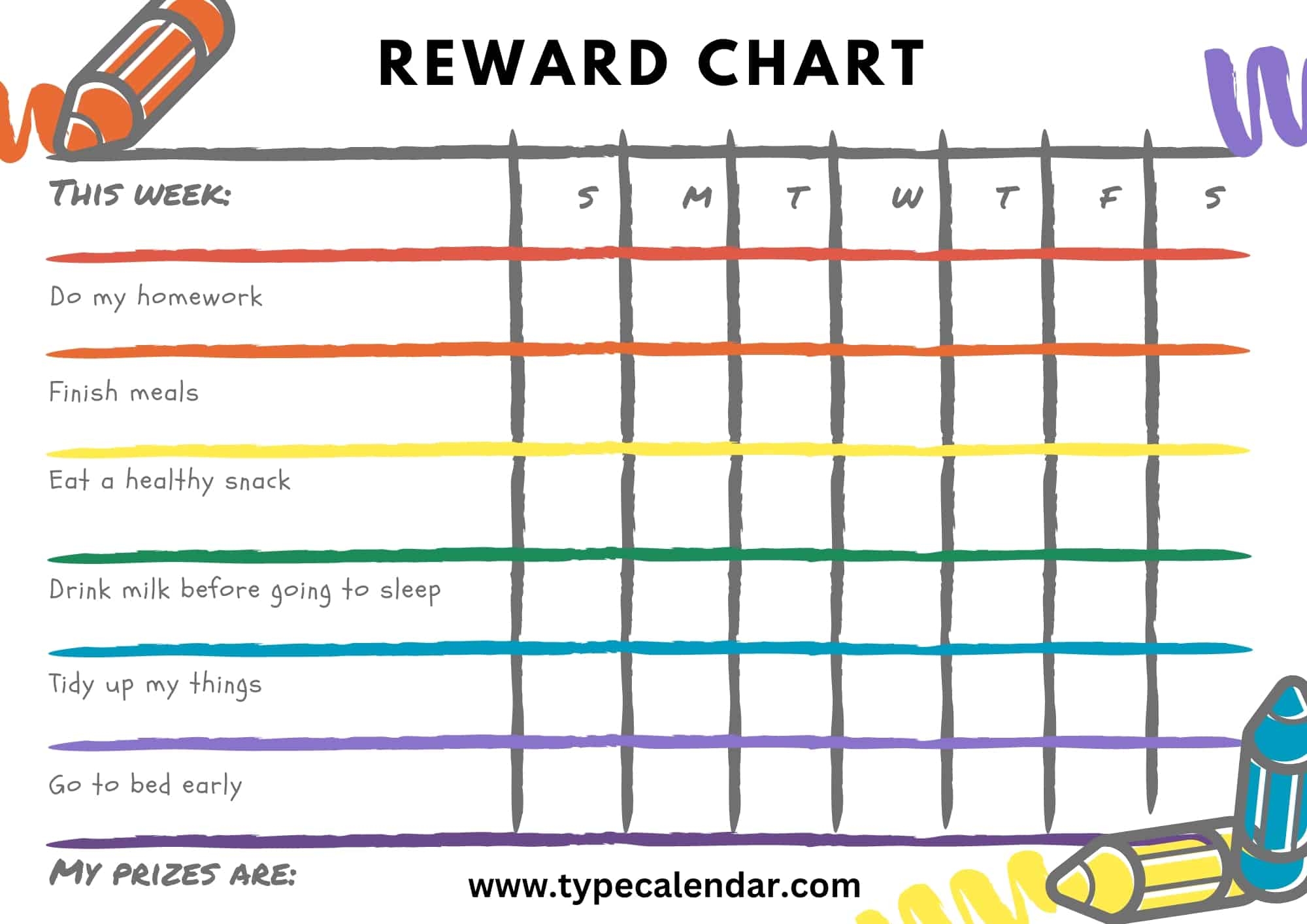 Blank Printable Chart For School Blank Printable Chart For School