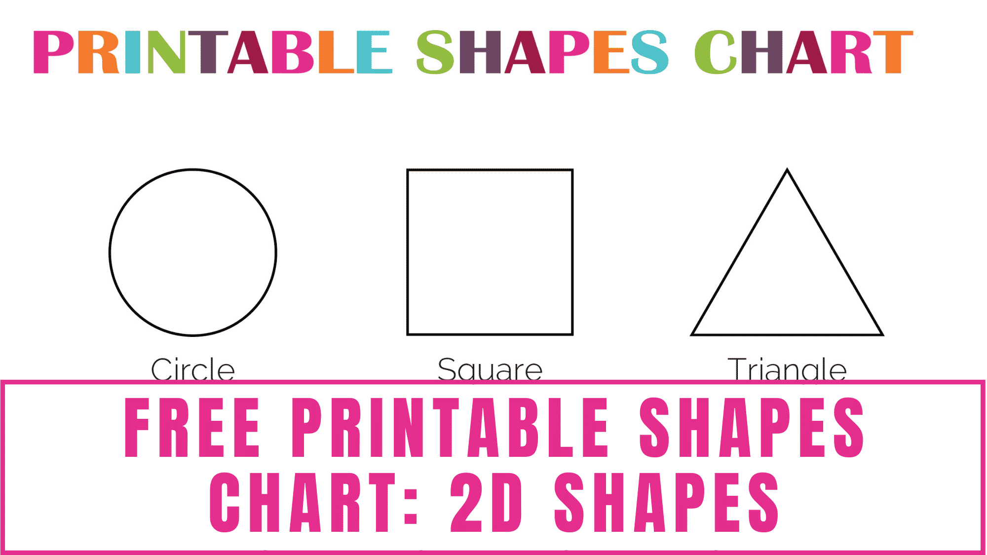 Shapes Printable Chart Shapes Printable Chart