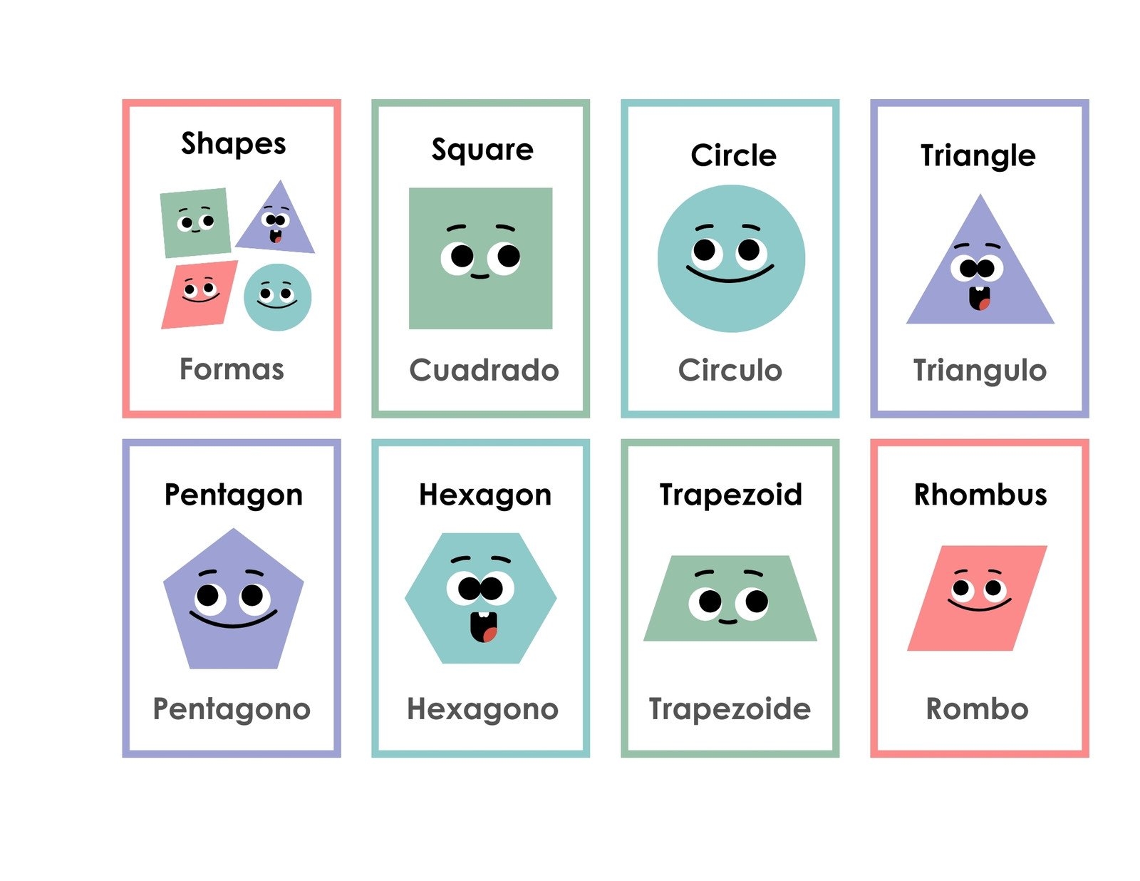 Printable Shapes Chart Pdf