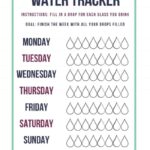 Free Printable Water Tracker Daily Weekly 