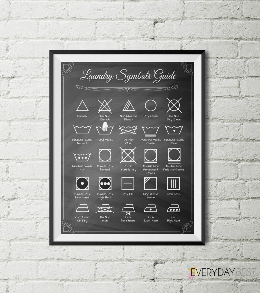 Laundry Symbols Chart Printable Laundry Symbols Chart Printable