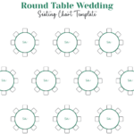 Free Round Table Wedding Seating Chart Template To Edit Online