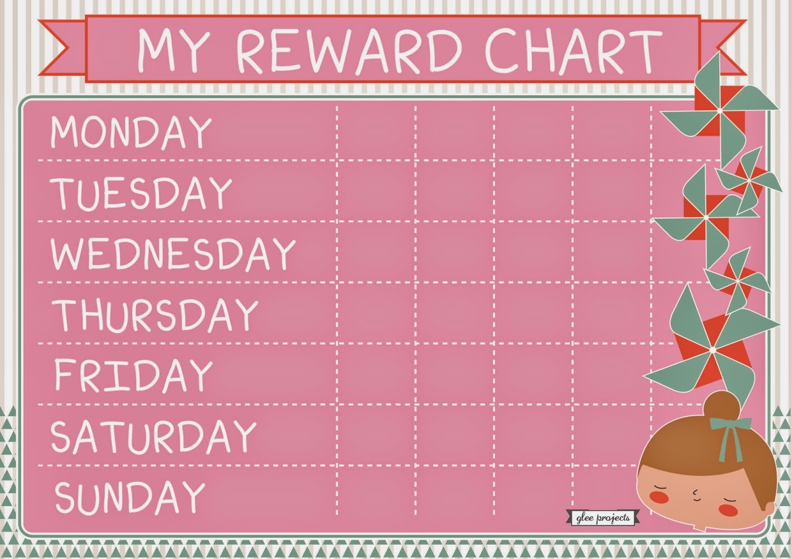 Printable Reward Charts Girls