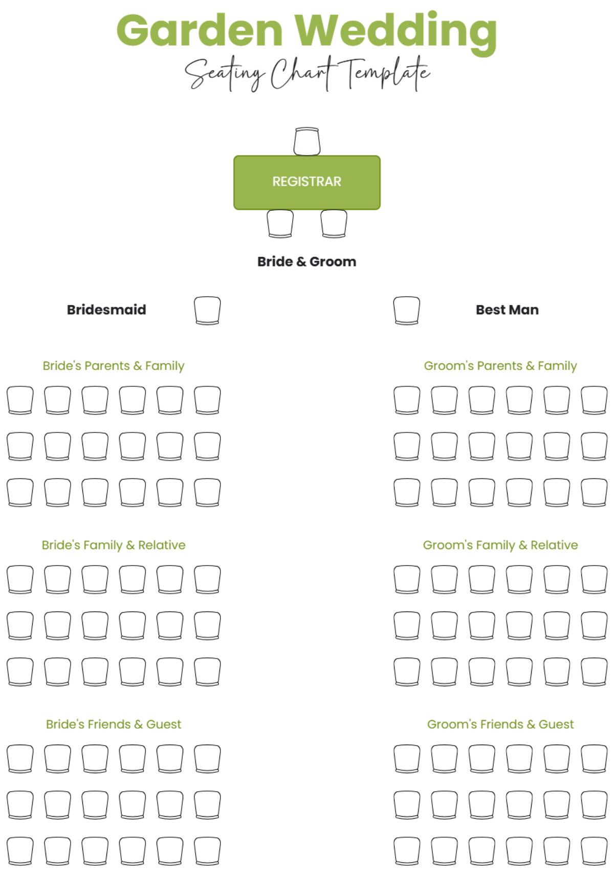 Free Wedding Seating Chart Templates Editable And Printable Free Wedding Seating Chart Templates Editable And Printable