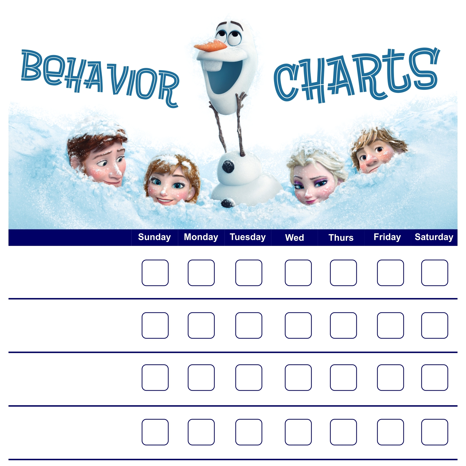 Frozen Behavior Charts Boys 10 Free PDF Printables Printablee Frozen Behavior Charts Boys 10 Free PDF Printables Printablee