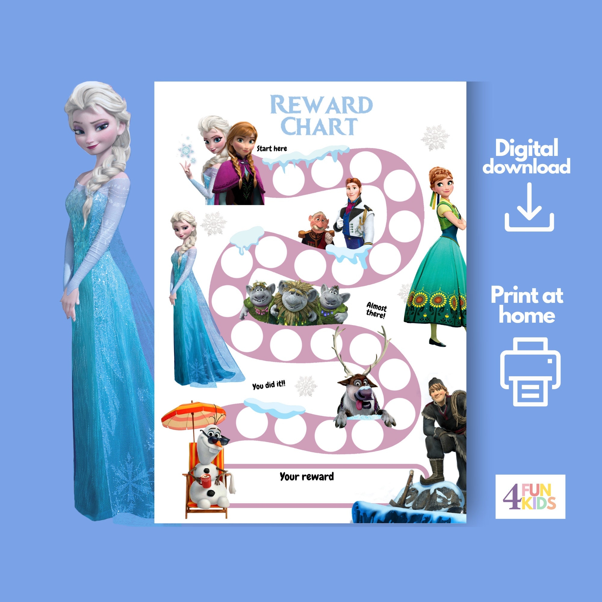 Printable Frozen Sticker Chart