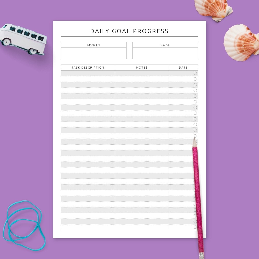 Personal Progress Chart Printable