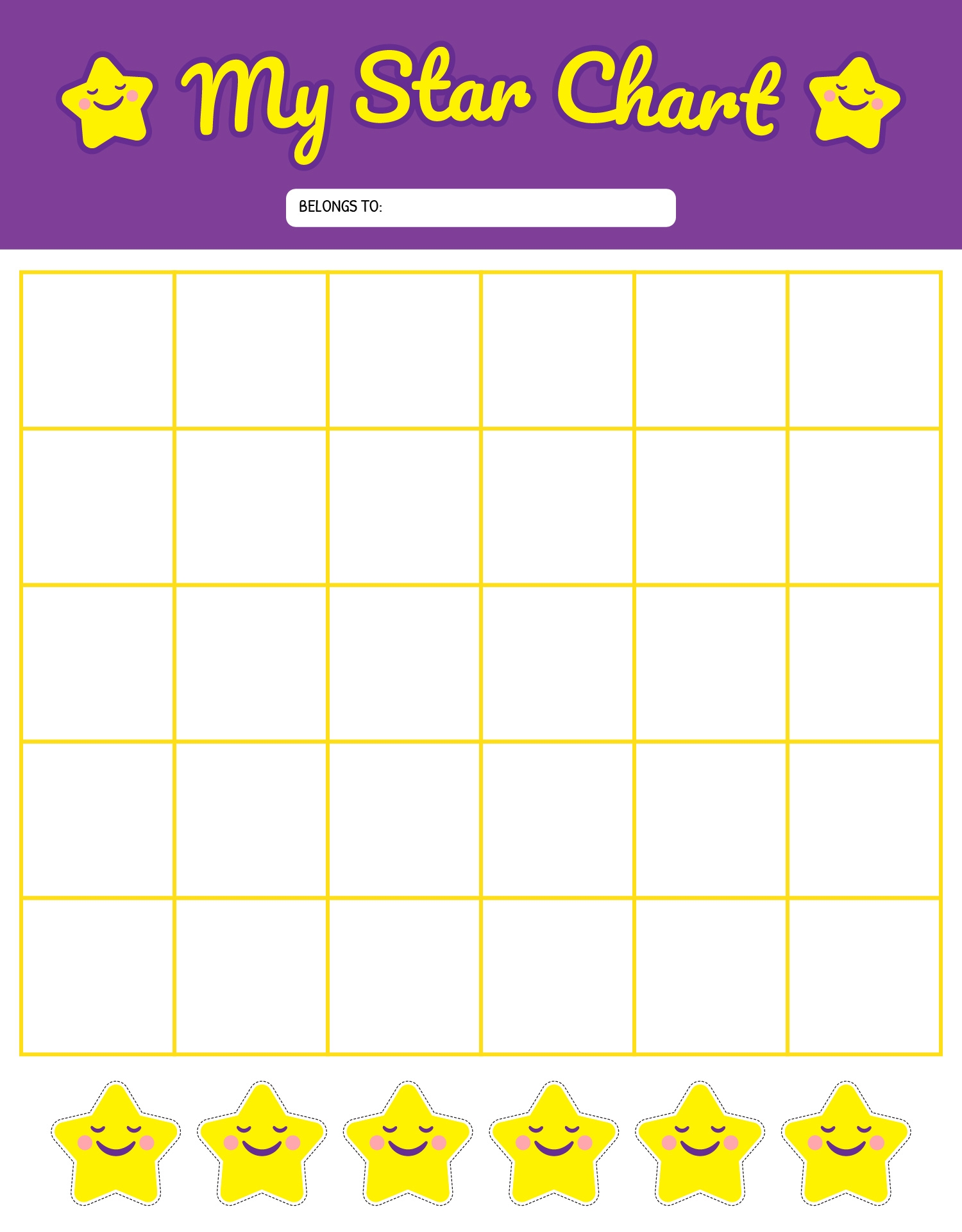 Printable Star Chart For Classroom Printable Star Chart For Classroom