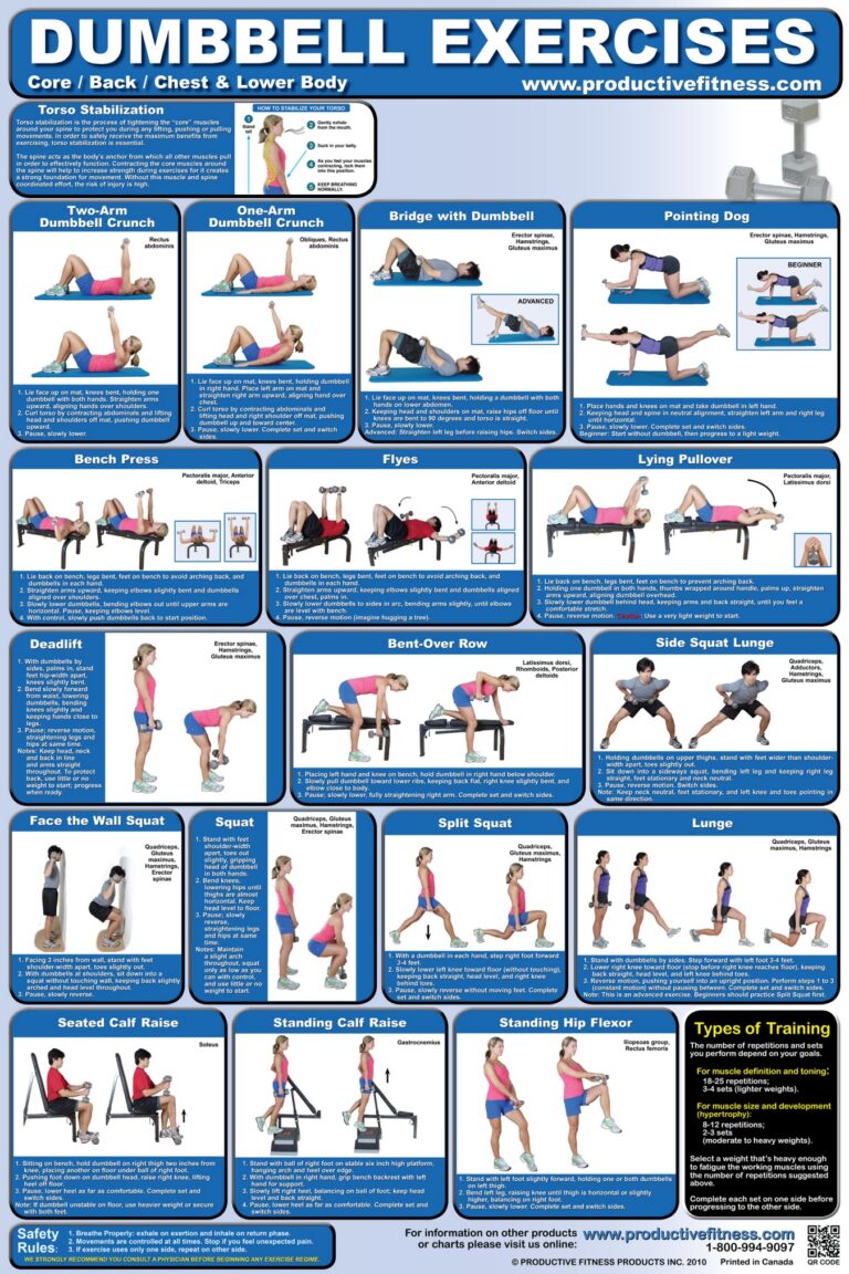 Home Printable Full Body Dumbbell Workout Printable Upper Body Dumbbell Only Workout Lower Back Best