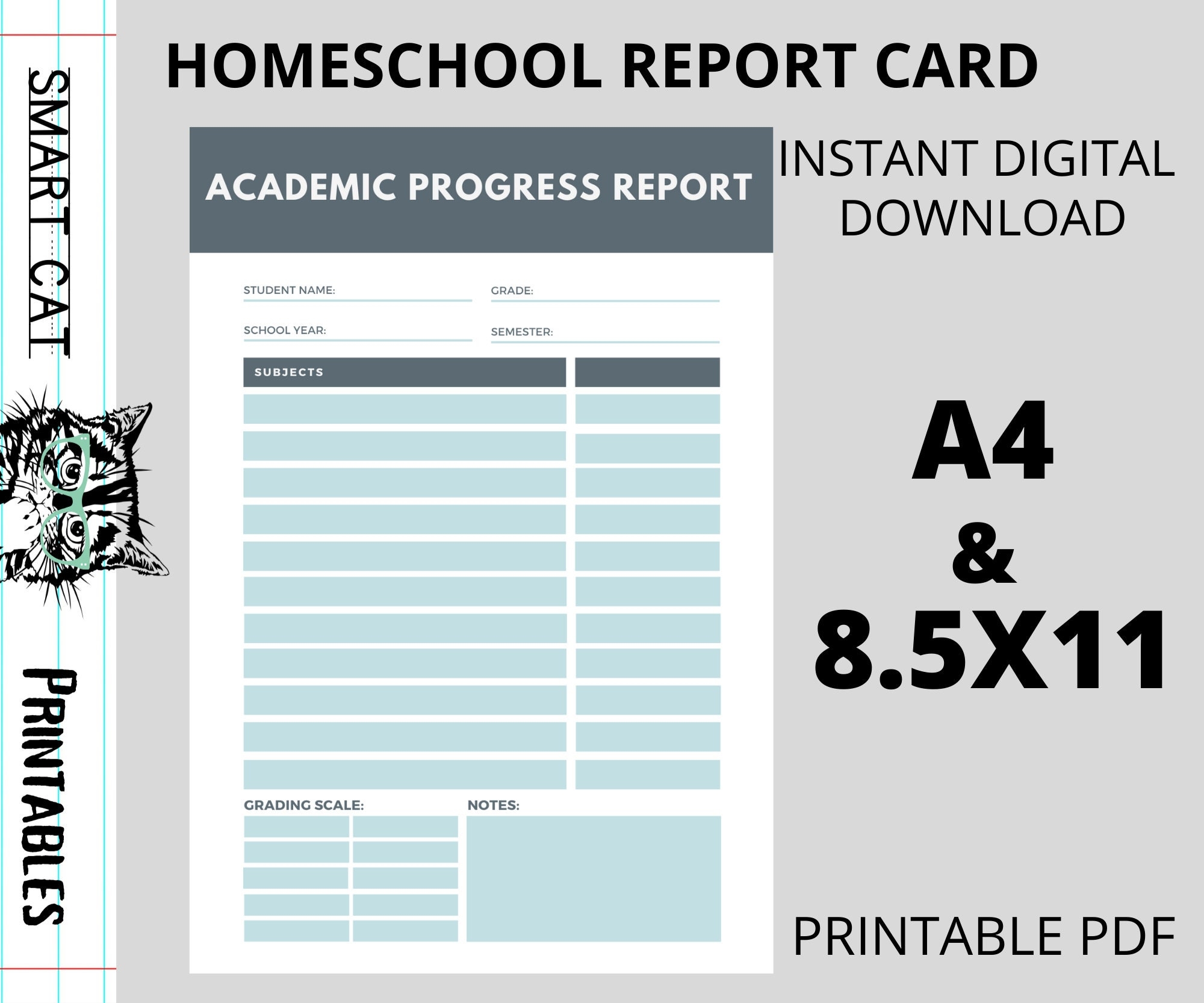 Homeschool Report Card Progress Report Teacher Record Keeping Printable Planning Digital Download PDF File A4 8 5x11 Size All Grade Levels Etsy Homeschool Report Card Progress Report Teacher Record Keeping Printable Planning Digital Download PDF File A4 8 5x11 Size All Grade Levels Etsy