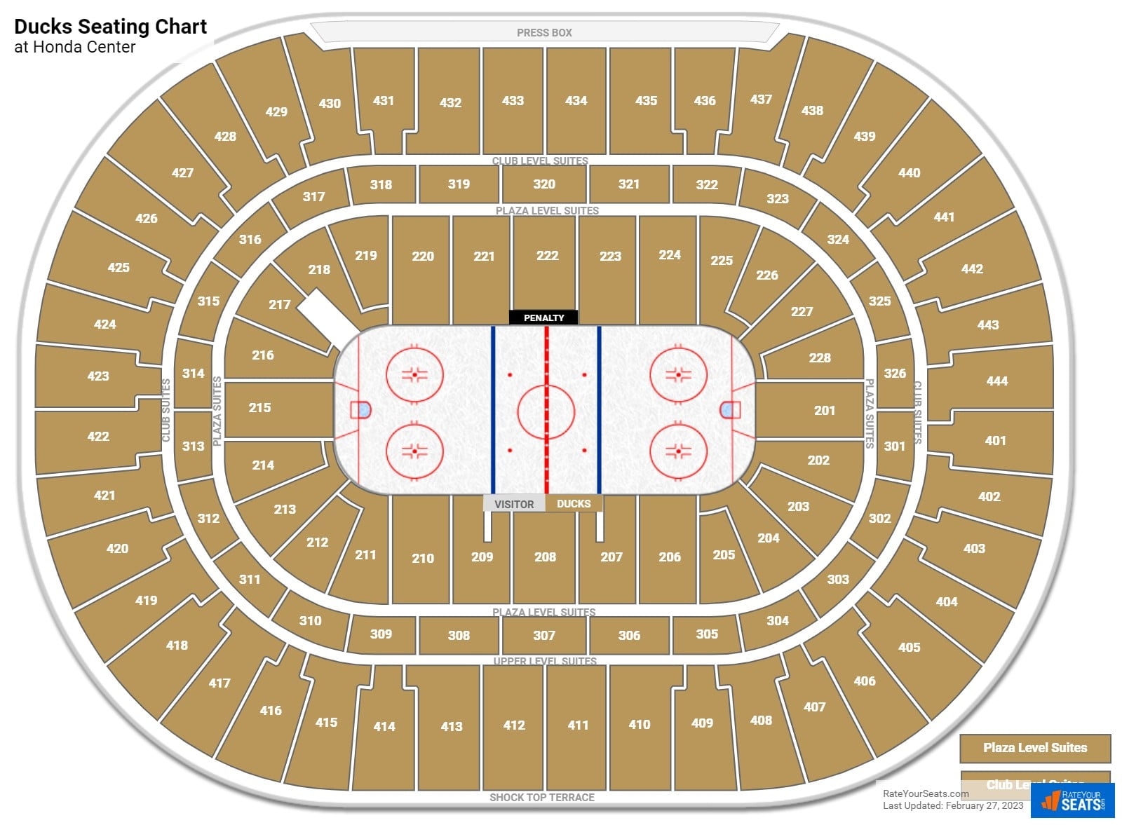 Honda Center Seating Charts RateYourSeats