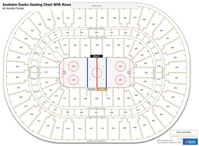 Honda Center Seating Charts RateYourSeats