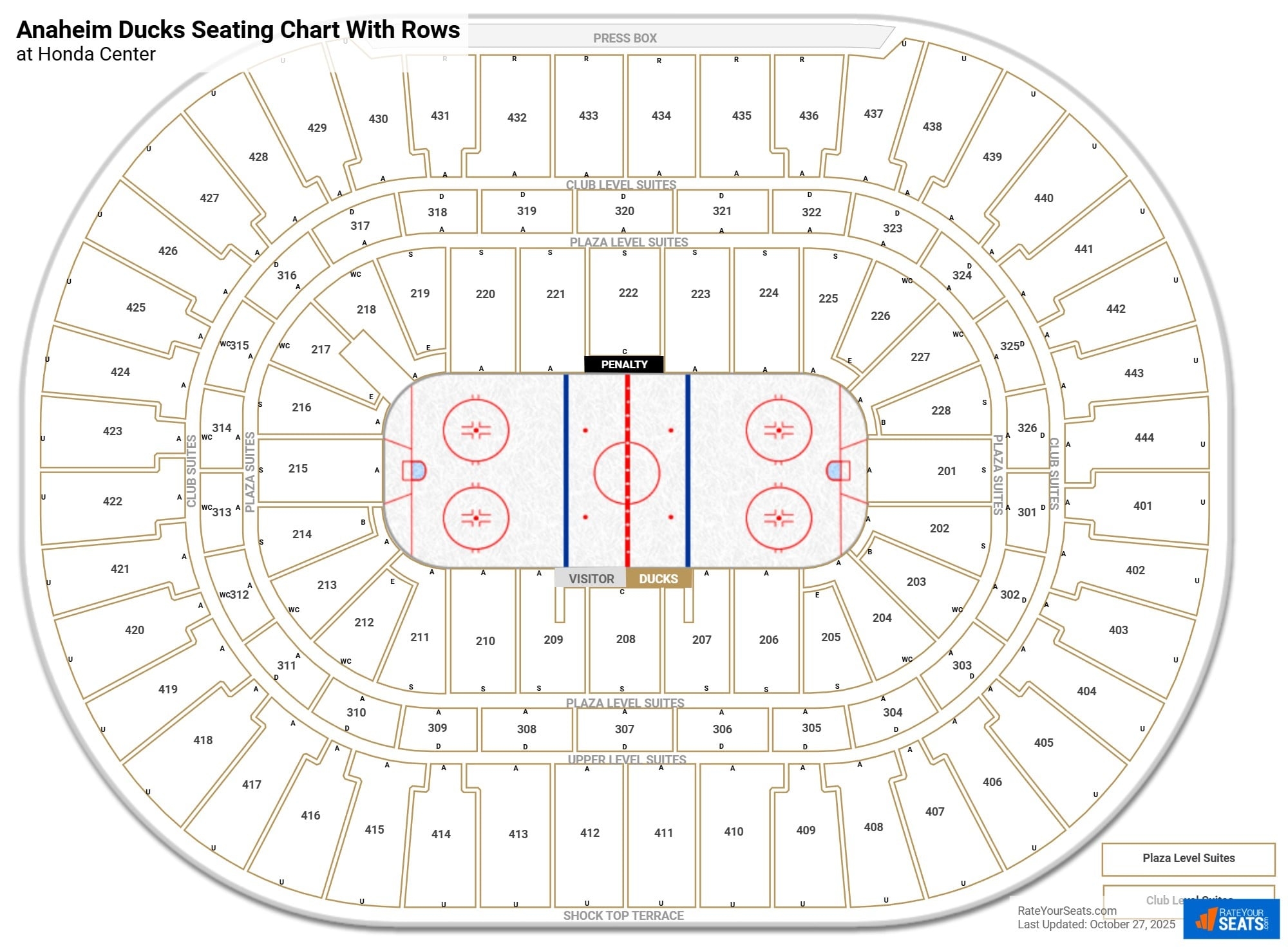 Honda Center Seating Charts RateYourSeats