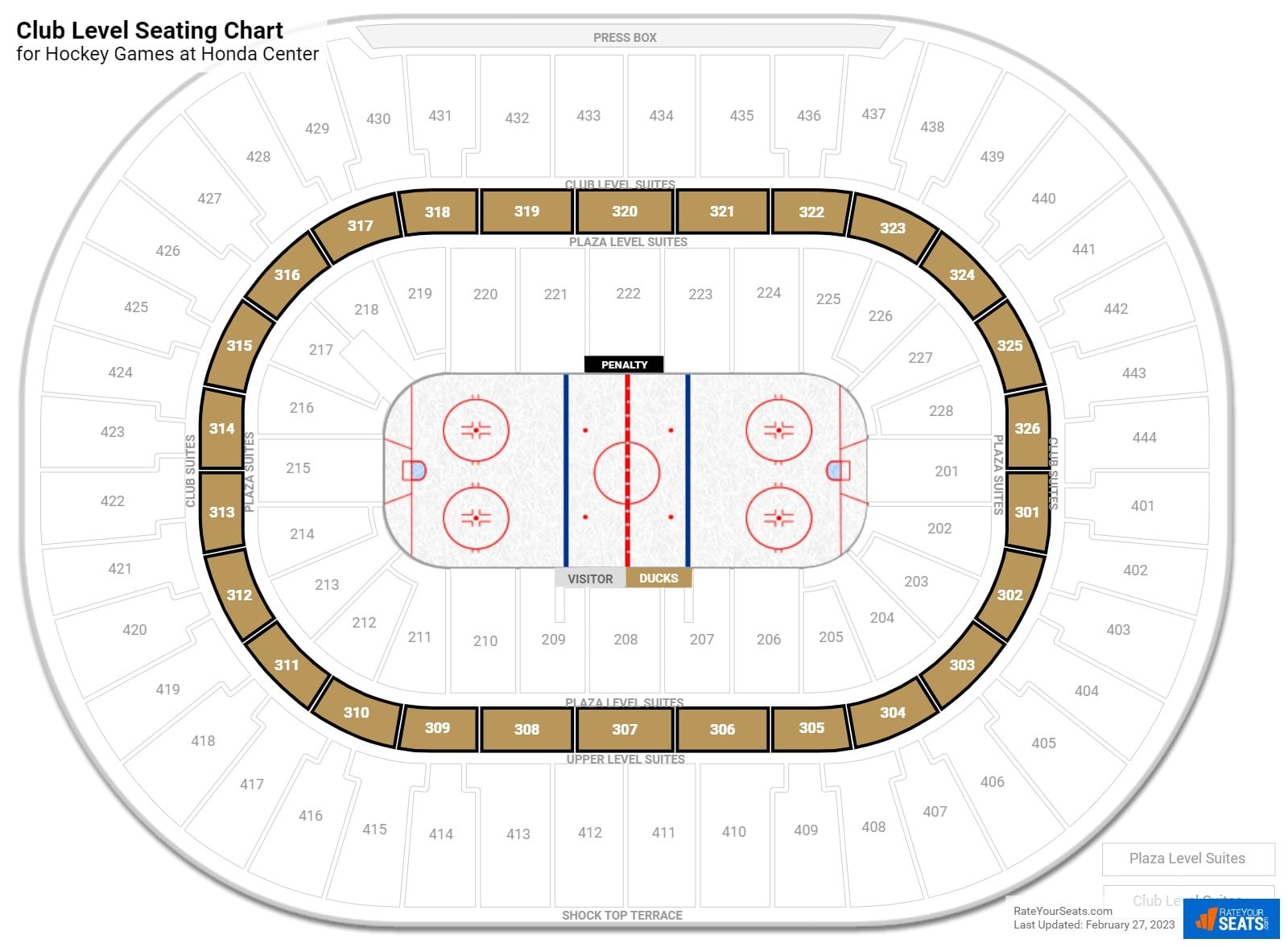Honda Center Seating Guide RateYourSeats